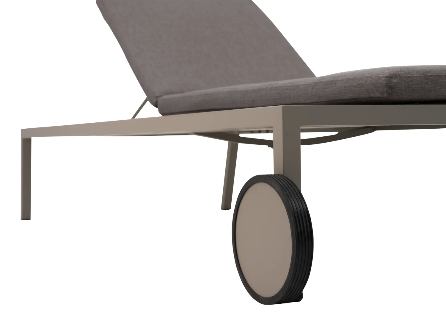 Chaise longue Samvaro 218x92 cm, Khaki-soft dawn Brafab