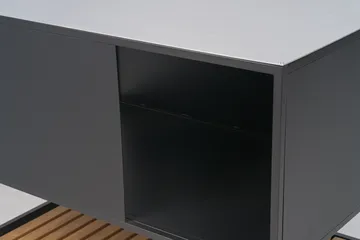 Cucina da esterno base 110x90x70 cm - Nero - Brafab