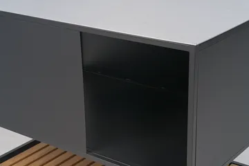 Cucina da esterno base 110x90x70 cm - Nero - Brafab