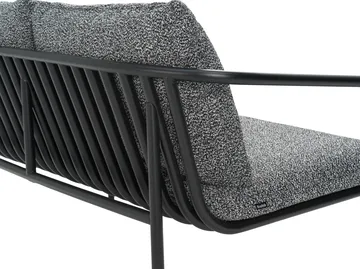 Divano Bendt - Nero-teddy ant - Brafab