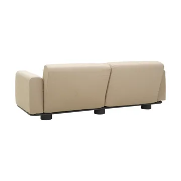 Divano Bolster - Antracite-teddy beige, 2,5 posti - Brafab