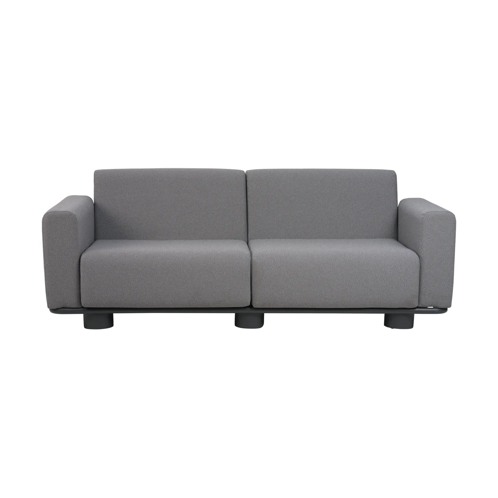 Divano Bolster, Antracite-teddy grey, 2,5 posti Brafab