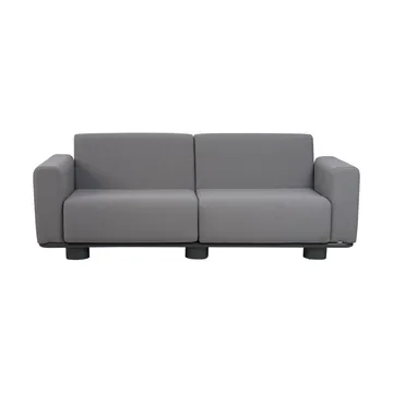 Divano Bolster - Antracite-teddy grey, 2,5 posti - Brafab