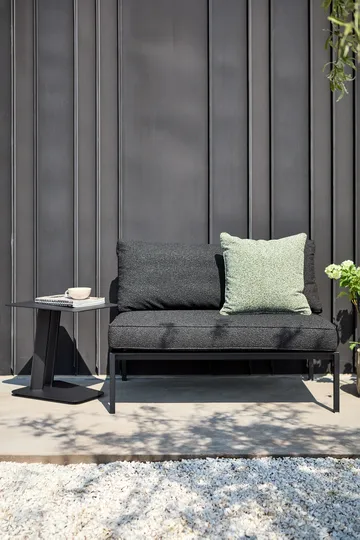 Divano modulare Upper - Nero-teddy black, parte centrale - Brafab