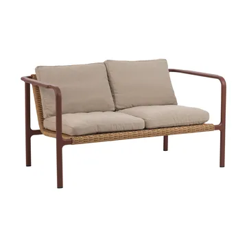 Divano Motty - Zin red-teddy beige, 2 posti - Brafab