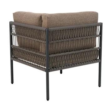 Divano Reno modulare - Nero-raw peanut, angolo - Brafab