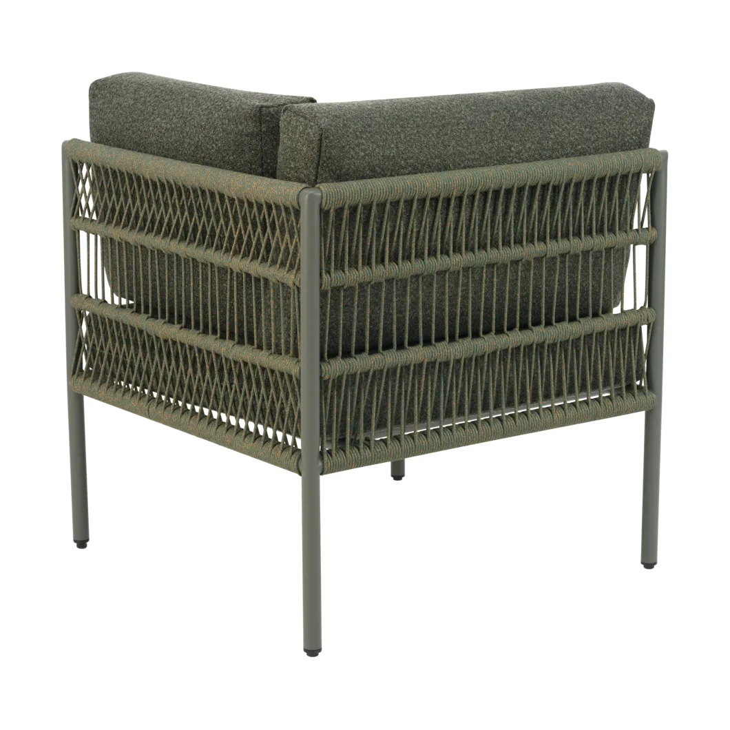 Divano Reno modulare, Nordic green-raw avocado, angolo Brafab