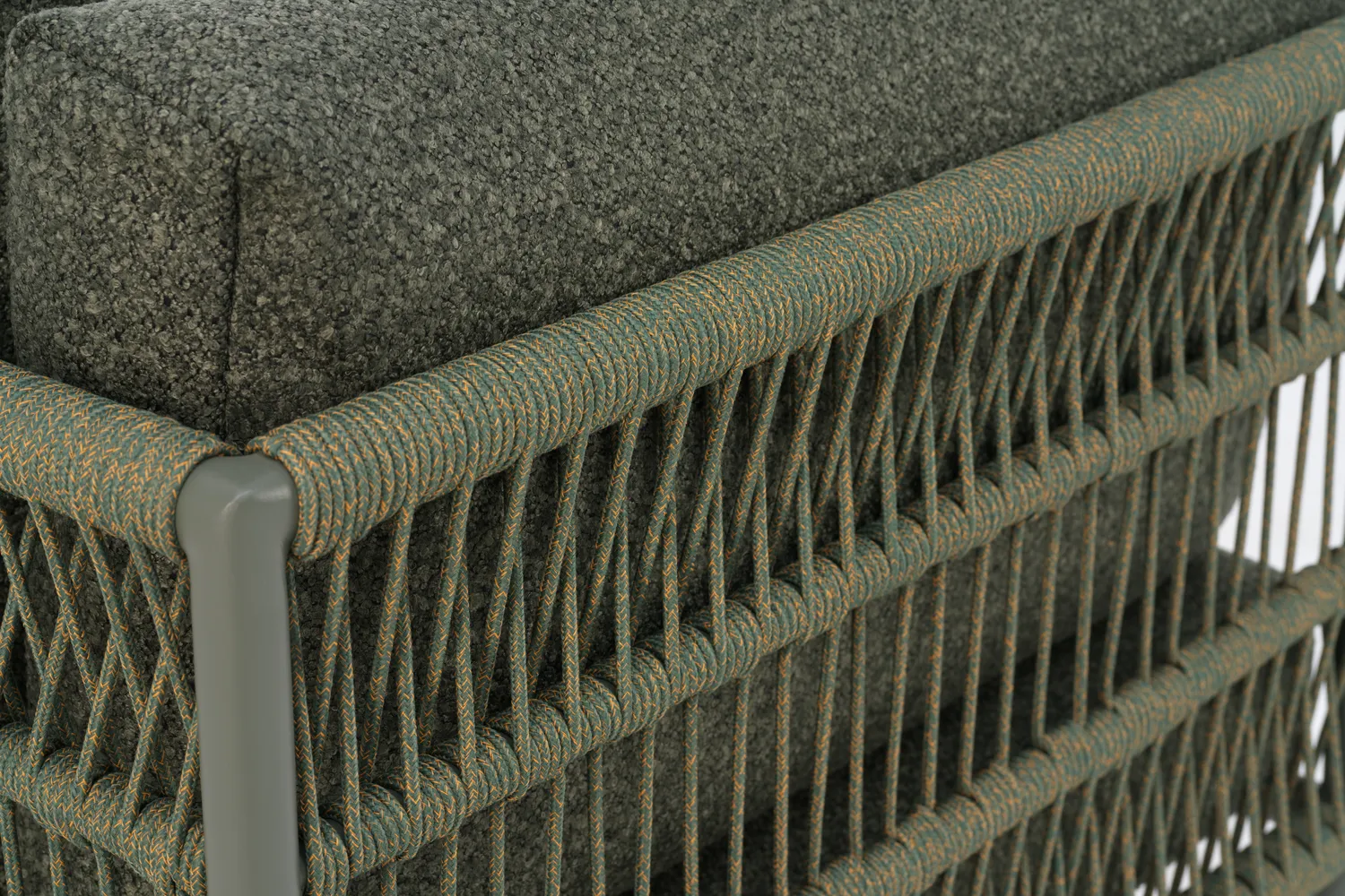 Divano Reno modulare, Nordic green-raw avocado, angolo Brafab