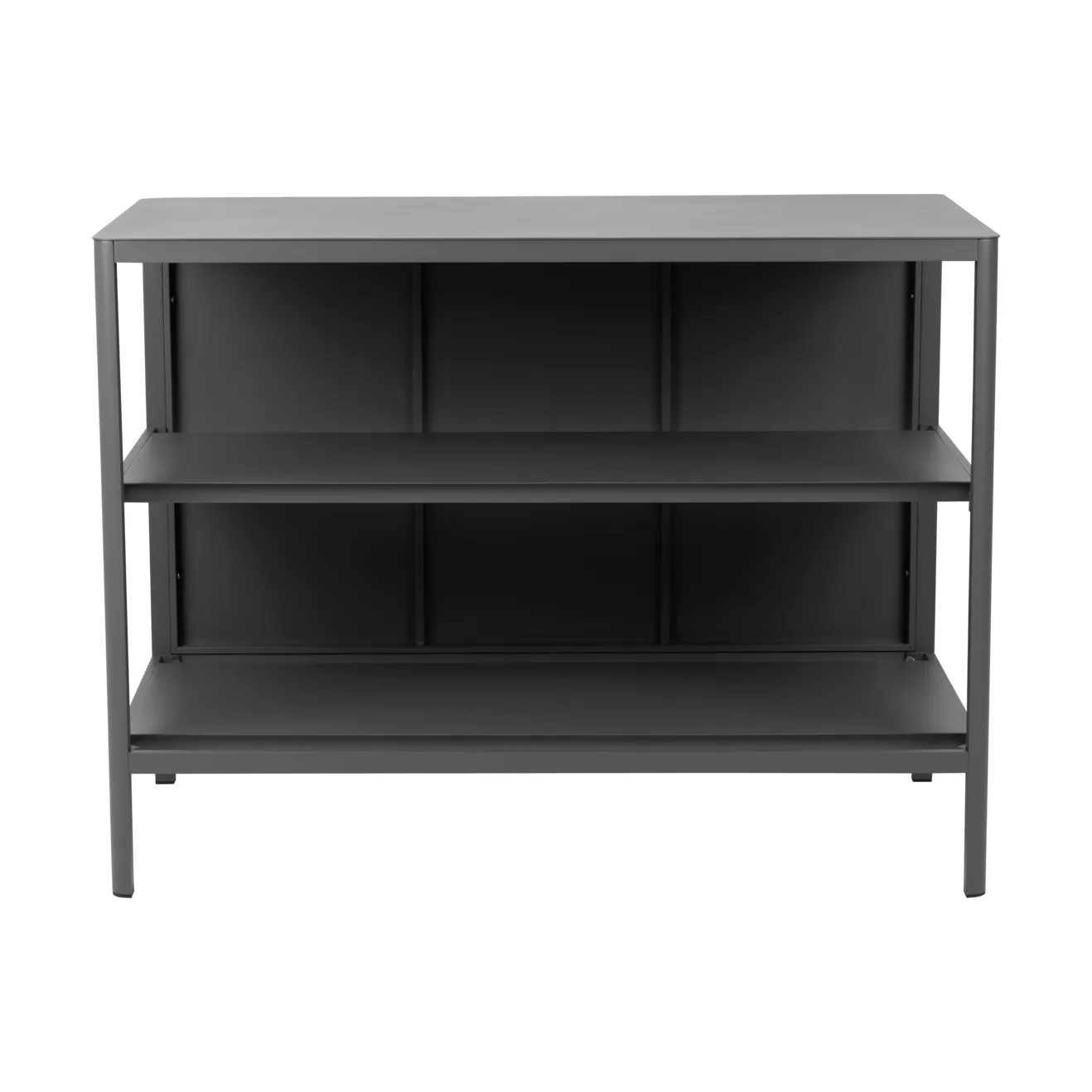 Kelia cucina da esterno panca con ripiani, Antracite, 121x91x64 cm Brafab