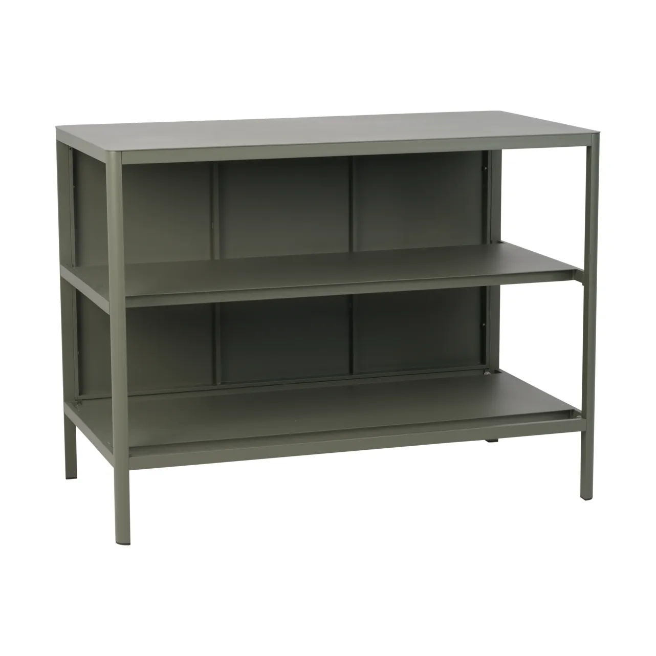 Kelia cucina da esterno panca con ripiani, Nordic green, 121x91x64 cm Brafab