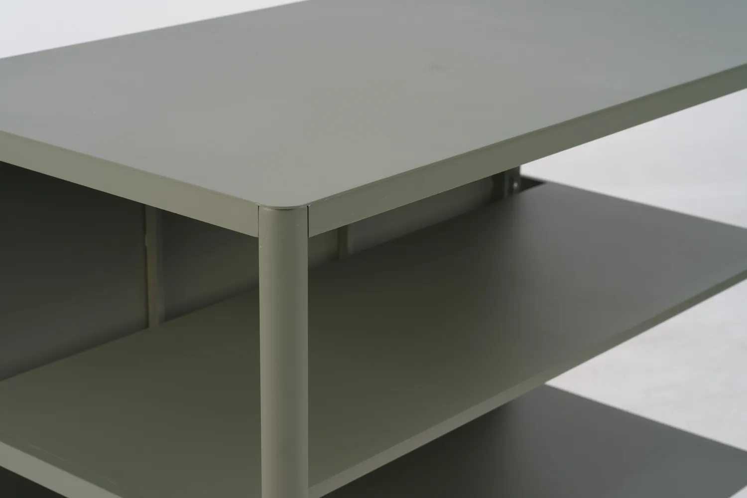 Kelia cucina da esterno panca con ripiani, Nordic green, 121x91x64 cm Brafab