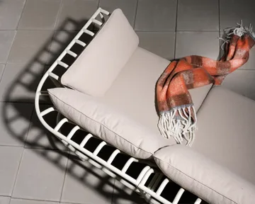 Modulo divano Collier - Pearl white-teddy beige, elemento centrale - Brafab