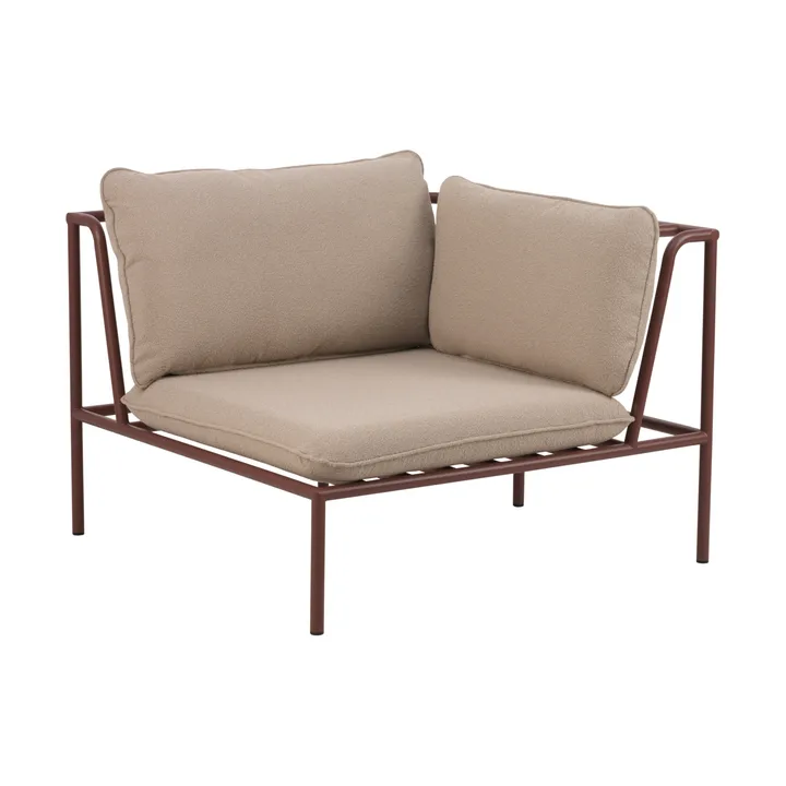 Modulo divano Collier - Zin red-teddy beige, angolo - Brafab