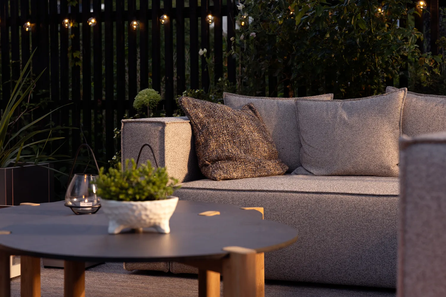 Modulo divano Muki, Light taupe, terminale destro Brafab