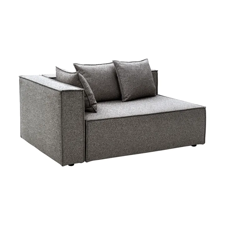 Modulo divano Muki - Smokey grey, terminale destro - Brafab