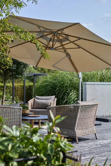 Ombrellone a sospensione Luzzi - Khaki - Brafab