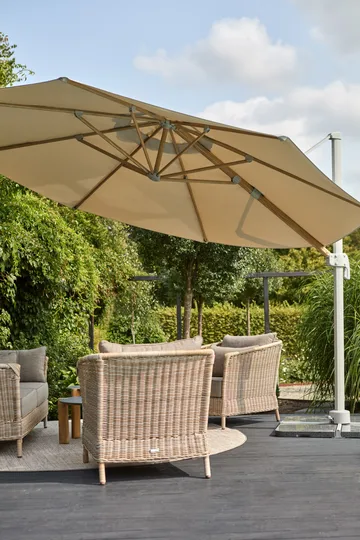 Ombrellone a sospensione Luzzi - Khaki - Brafab