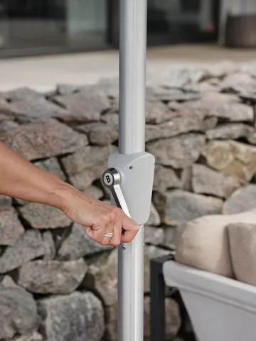 Ombrellone Abriola - Charcoal black, Ø270 cm - Brafab