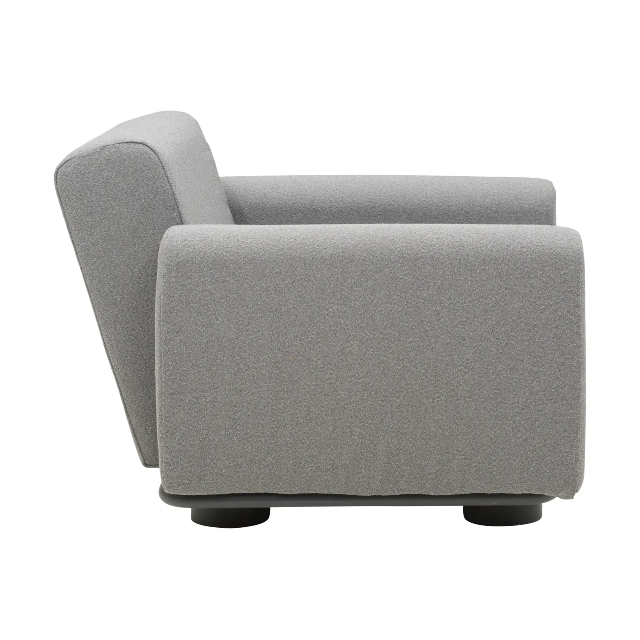 Poltrona Bolster, Antracite-teddy grey Brafab