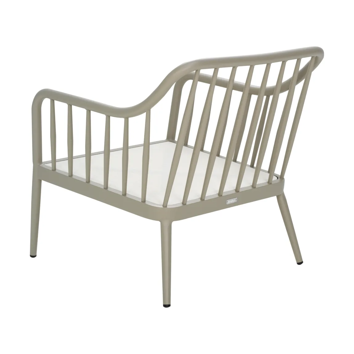 Poltrona Coleville, Khaki-burlap beige Brafab