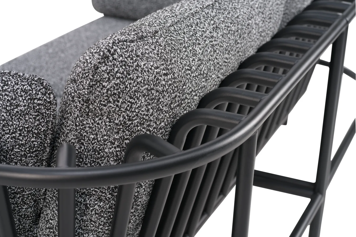 Poltrona Collier, Nero-teddy ant Brafab