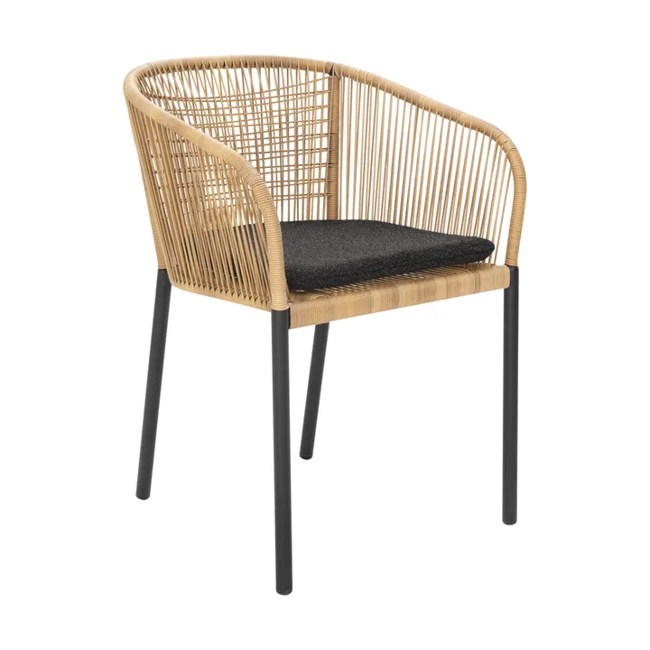 Poltrona Delta - Nero-naturale - Brafab