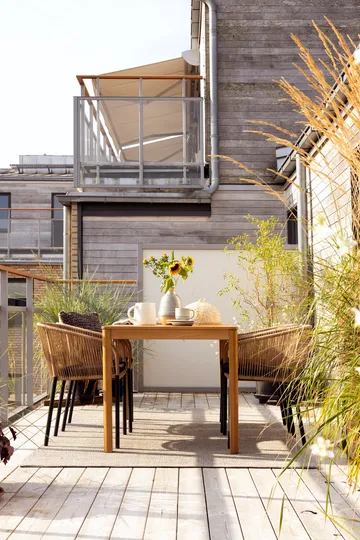 Poltrona Delta - Nero-naturale - Brafab