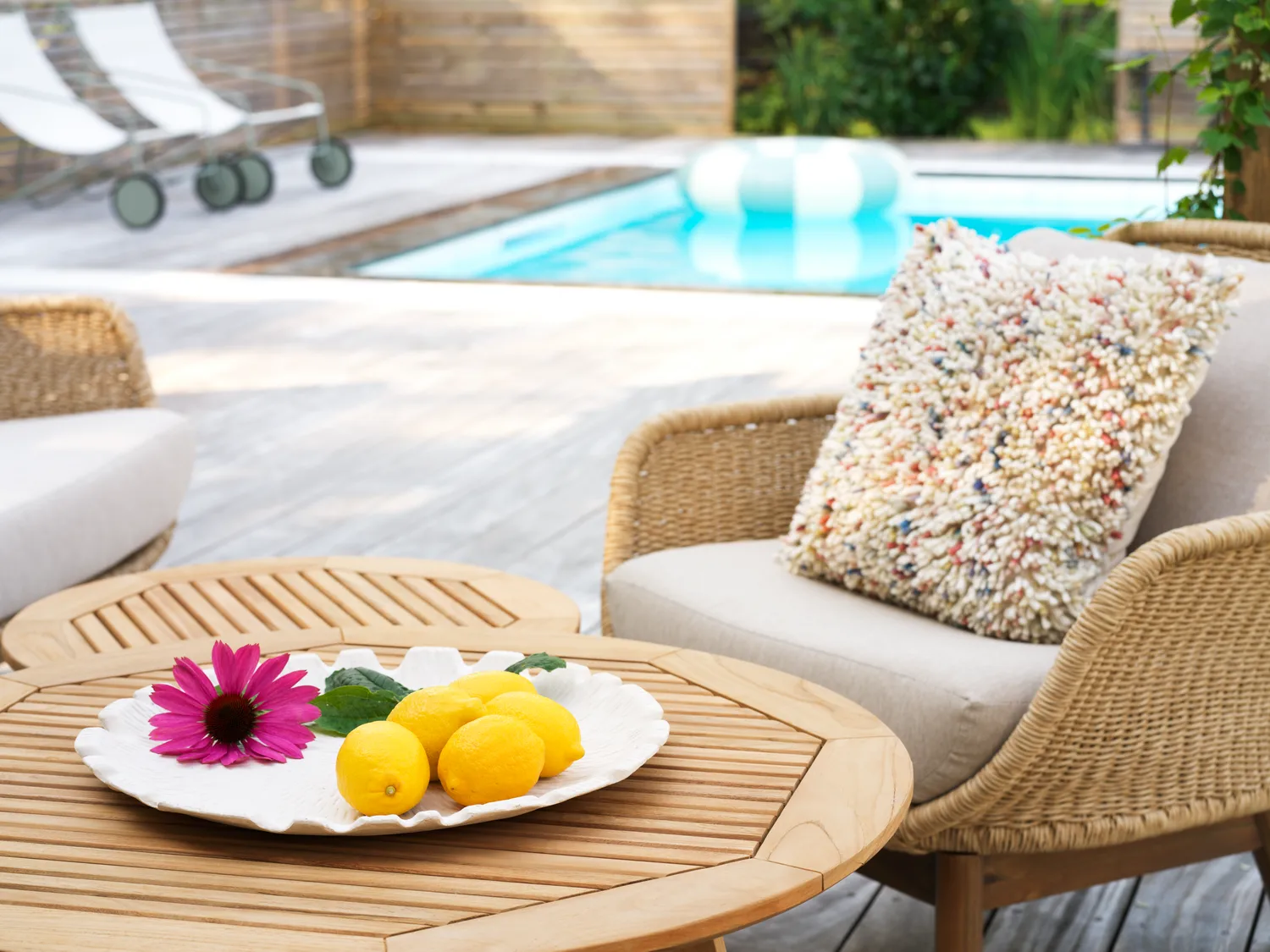 Poltrona Lily, Twist straw-plush wheat Brafab