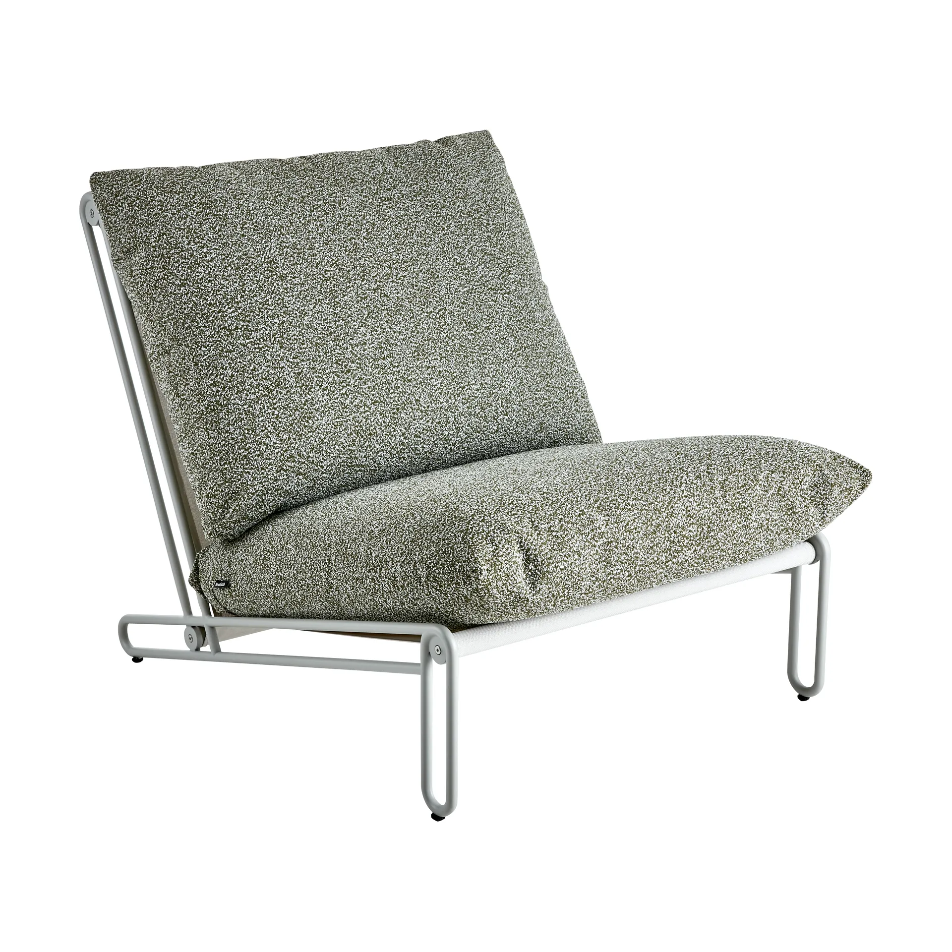 Poltrona lounge Blixt, Light grey-teddy verde Brafab