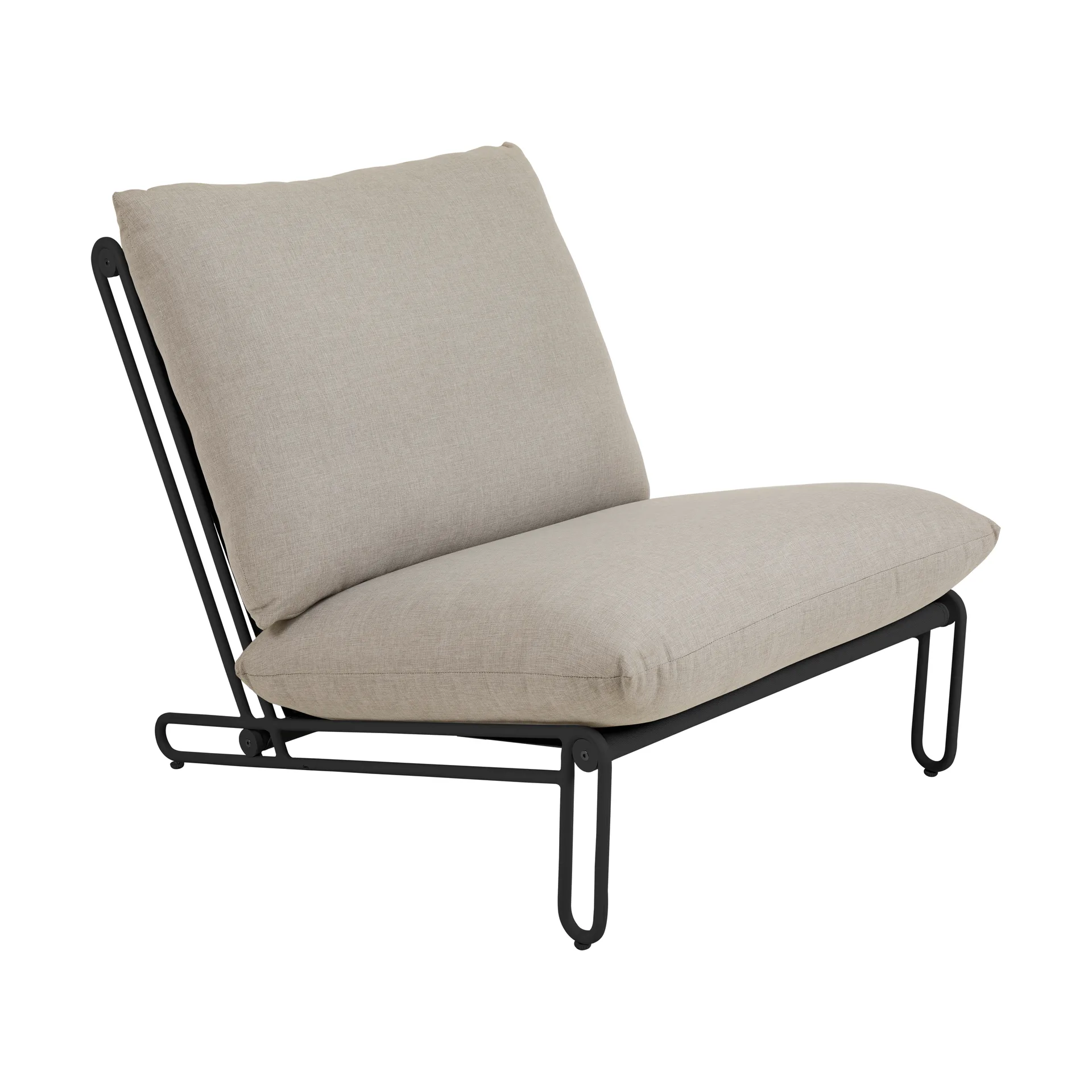 Poltrona lounge Blixt, Nero-clay beige Brafab