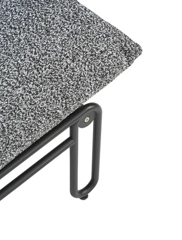 Poltrona lounge Blixt - Nero-teddy ant - Brafab