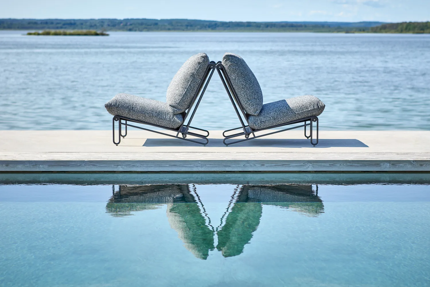 Poltrona lounge Blixt, Nero-teddy ant Brafab