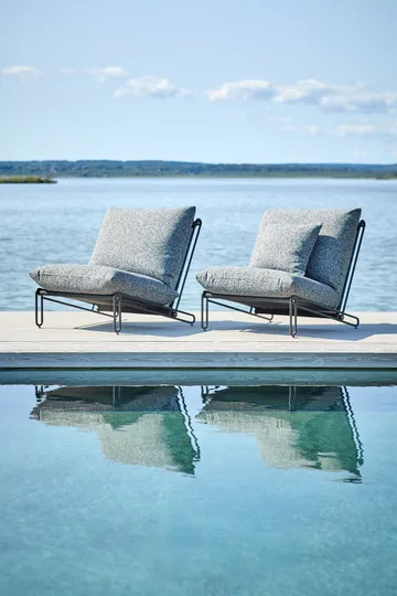 Poltrona lounge Blixt - Nero-teddy ant - Brafab