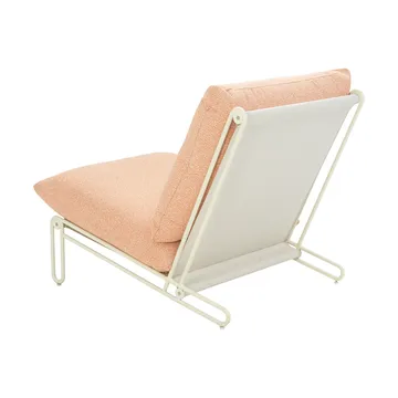 Poltrona lounge Blixt - Pearl white-teddy arancione - Brafab