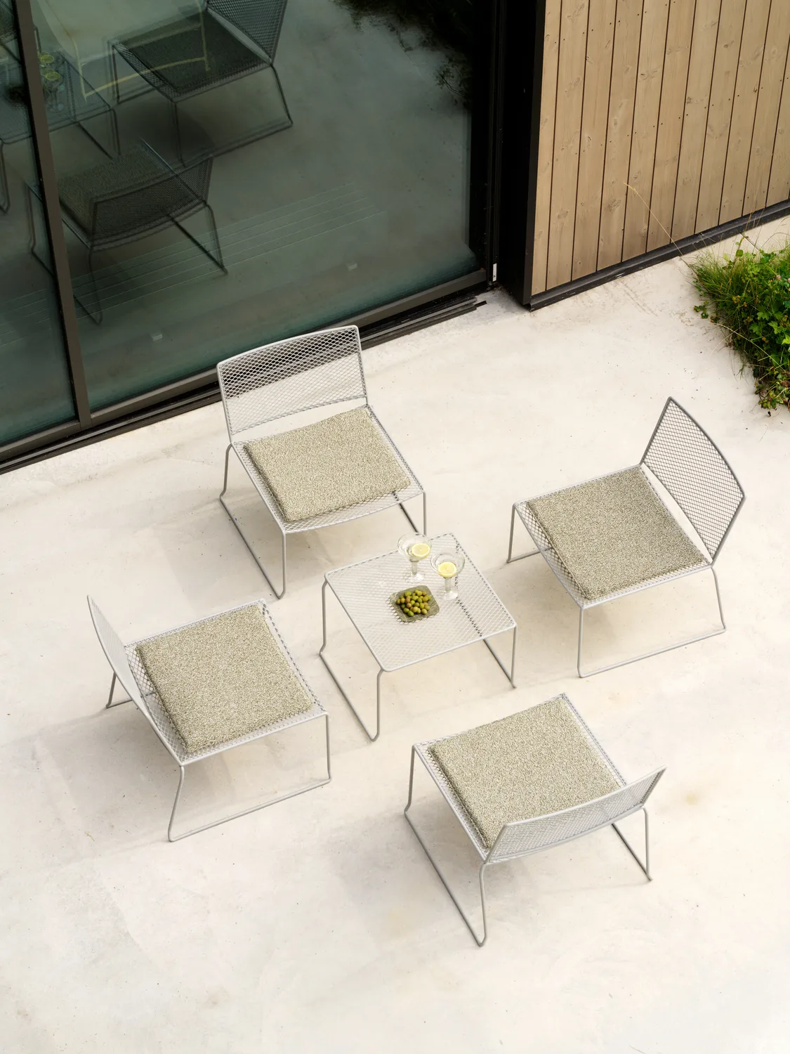 Poltrona lounge Haru, Slate grey Brafab