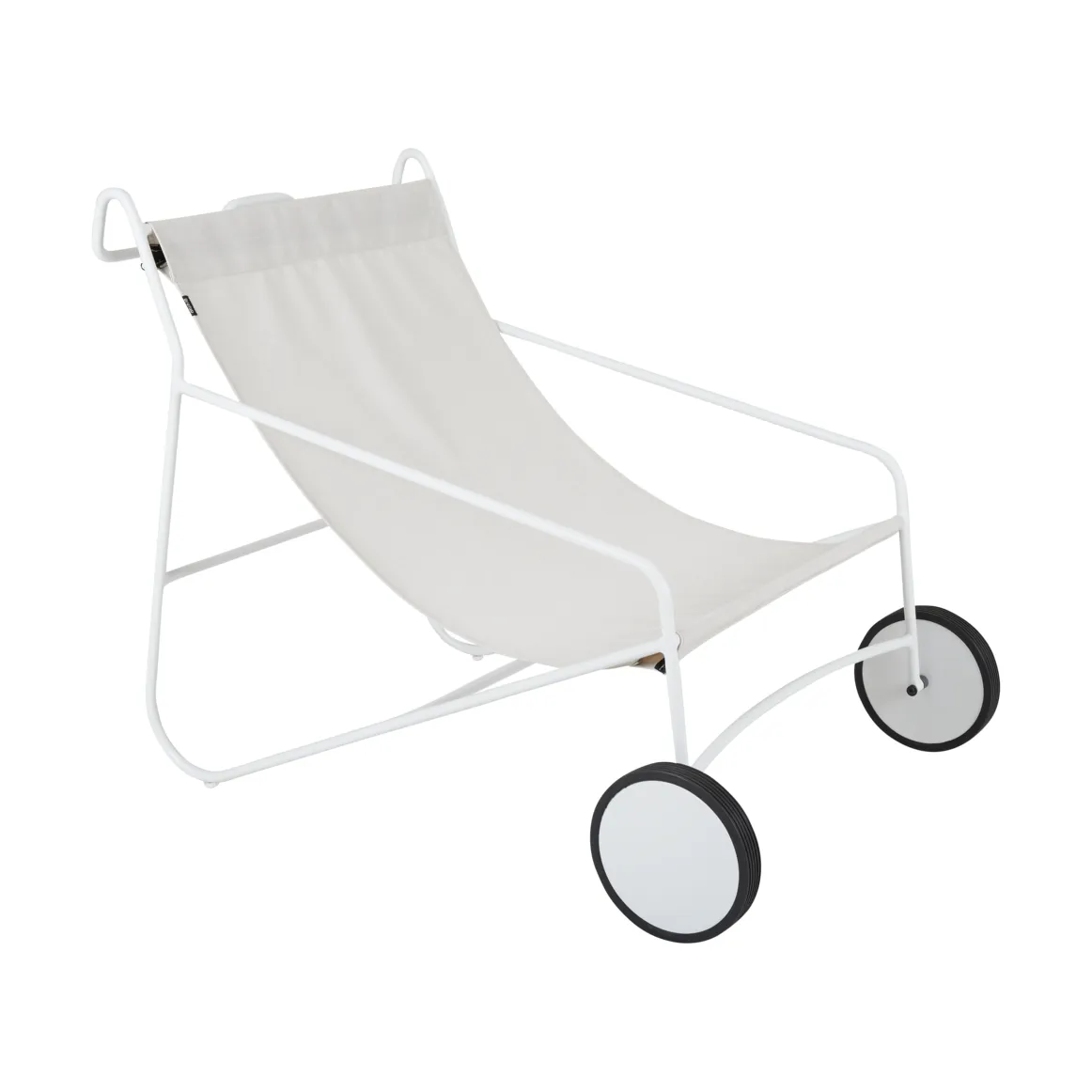 Poltrona lounge Poul Chair, Bianco Brafab