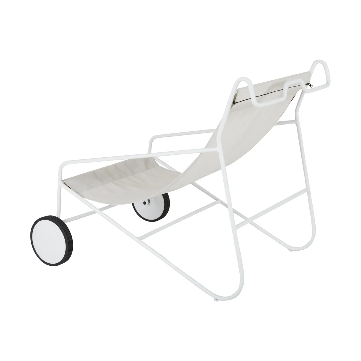Poltrona lounge Poul Chair, Bianco Brafab