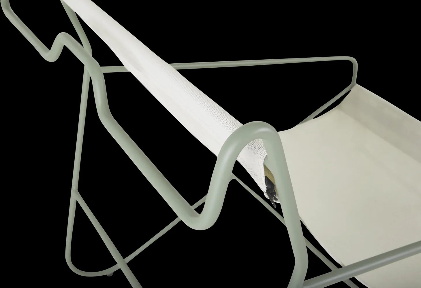 Poltrona lounge Poul Chair, Dusty green-vit Brafab