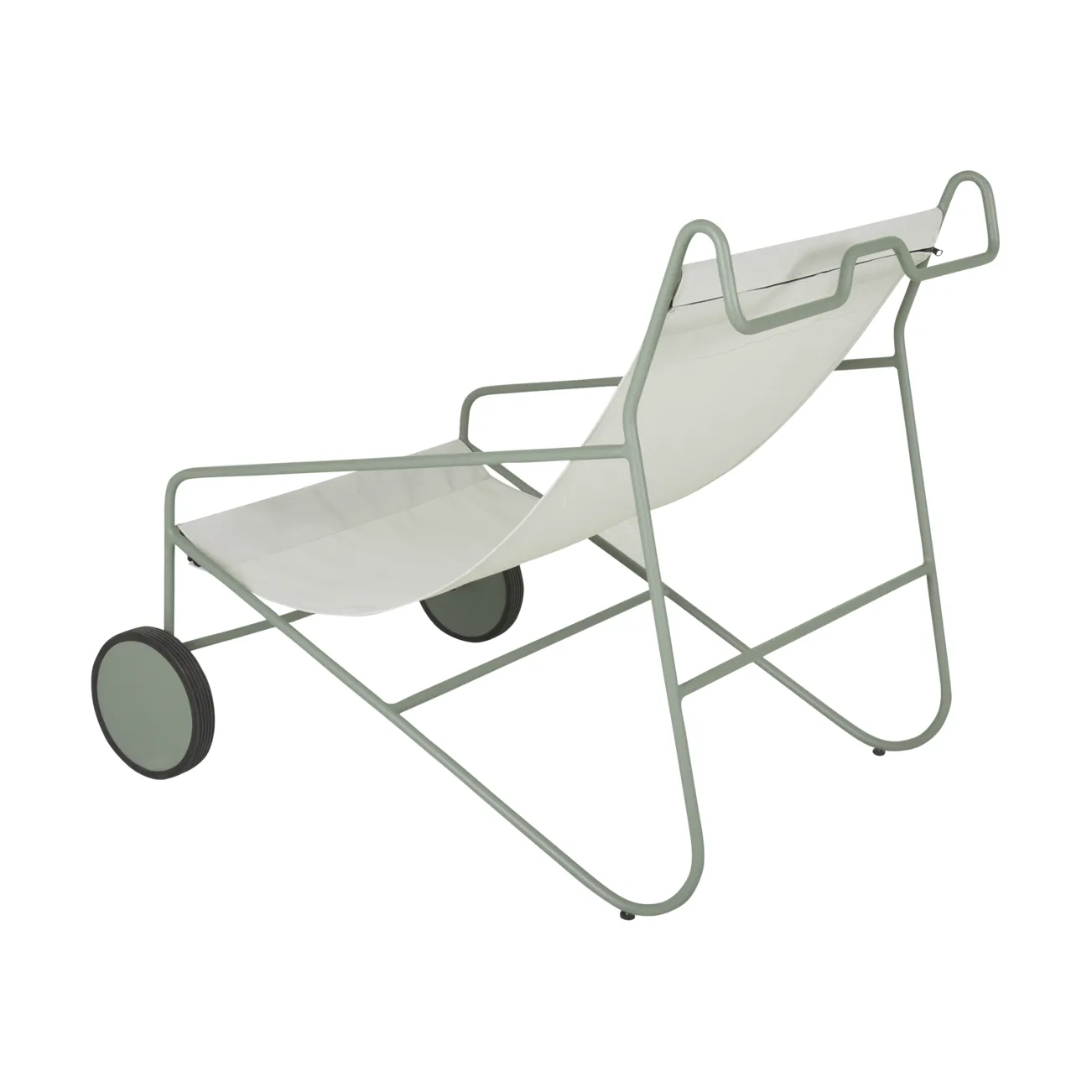 Poltrona lounge Poul Chair, Dusty green-vit Brafab