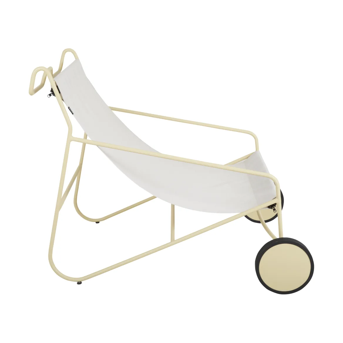 Poltrona lounge Poul Chair, Lemon-off white Brafab