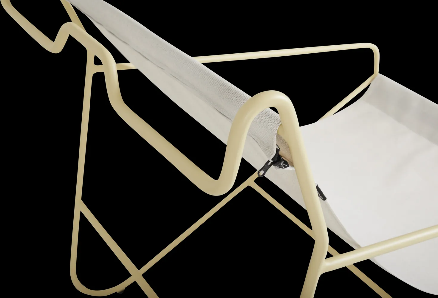 Poltrona lounge Poul Chair, Lemon-off white Brafab