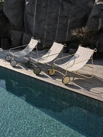 Poltrona lounge Poul Chair - Lemon-off white - Brafab