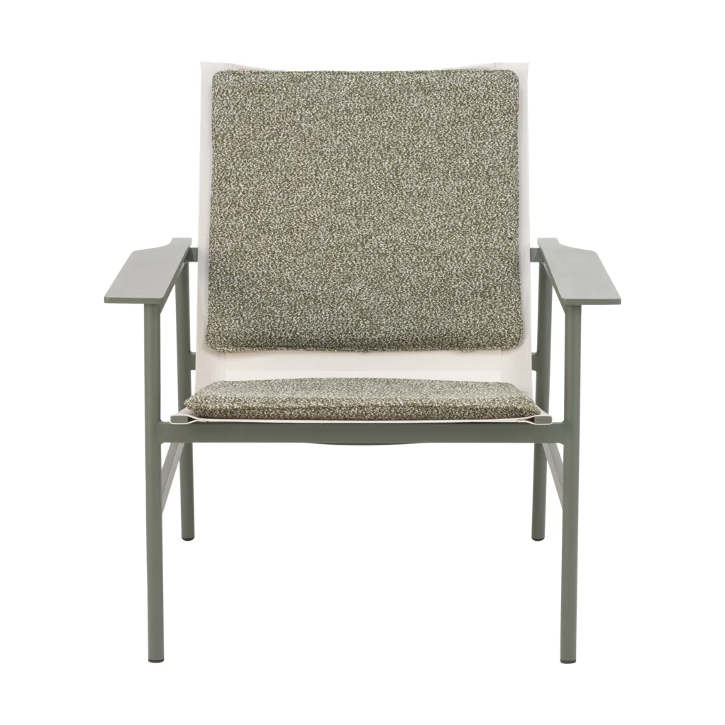 Poltrona lounge Soro, Nordic green-teddy verde Brafab