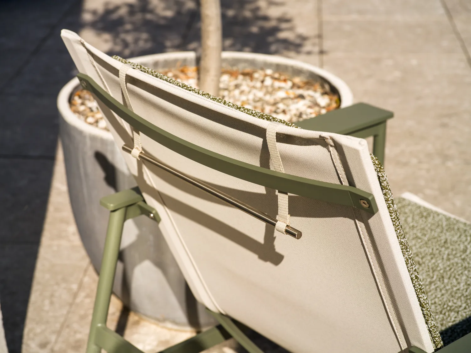 Poltrona lounge Soro, Nordic green-teddy verde Brafab