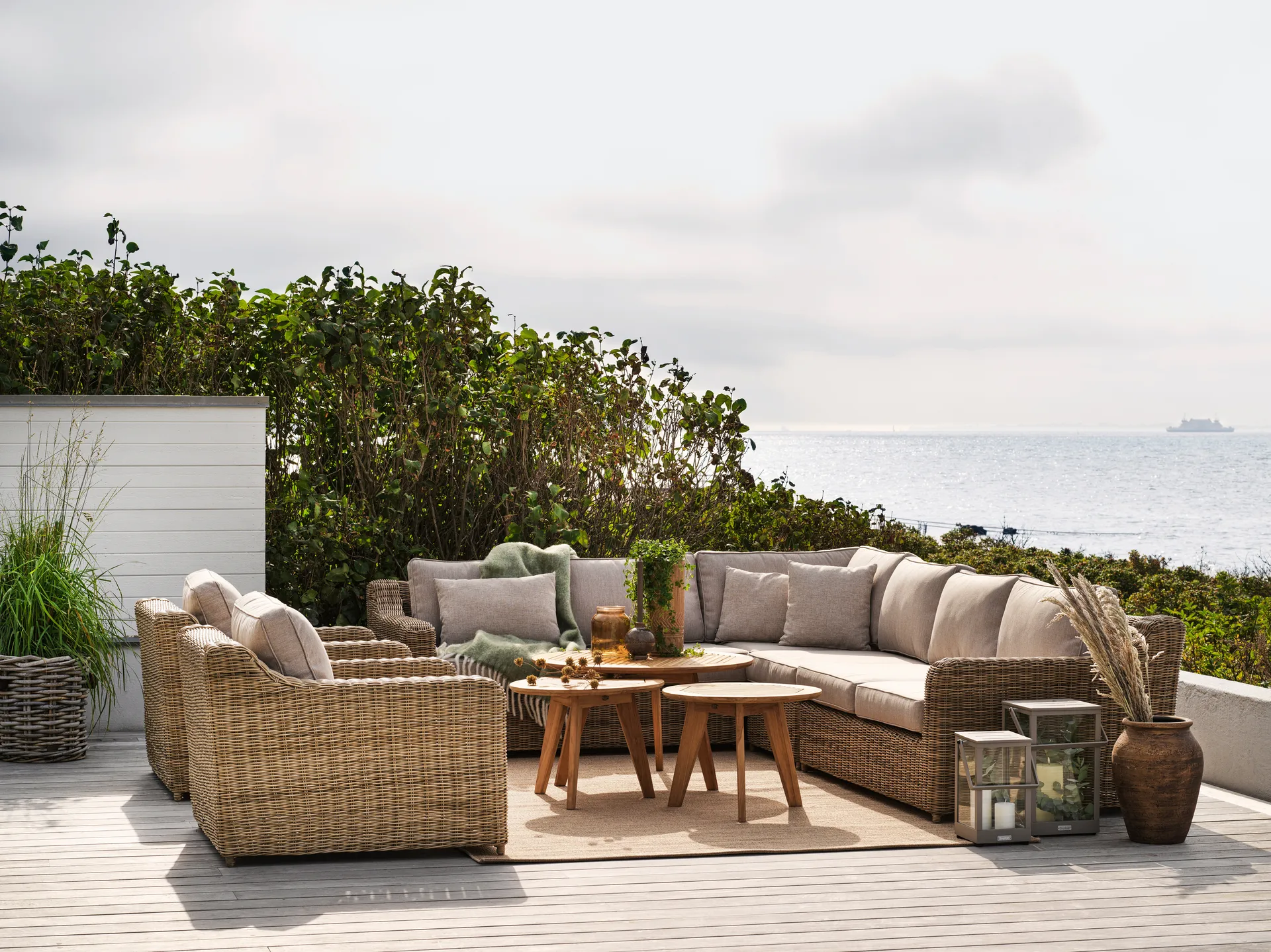 Pouf Glendon, Dark Brown-soft moose Brafab