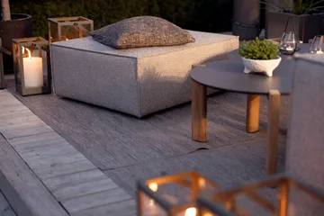 Pouf Muki - Light taupe - Brafab