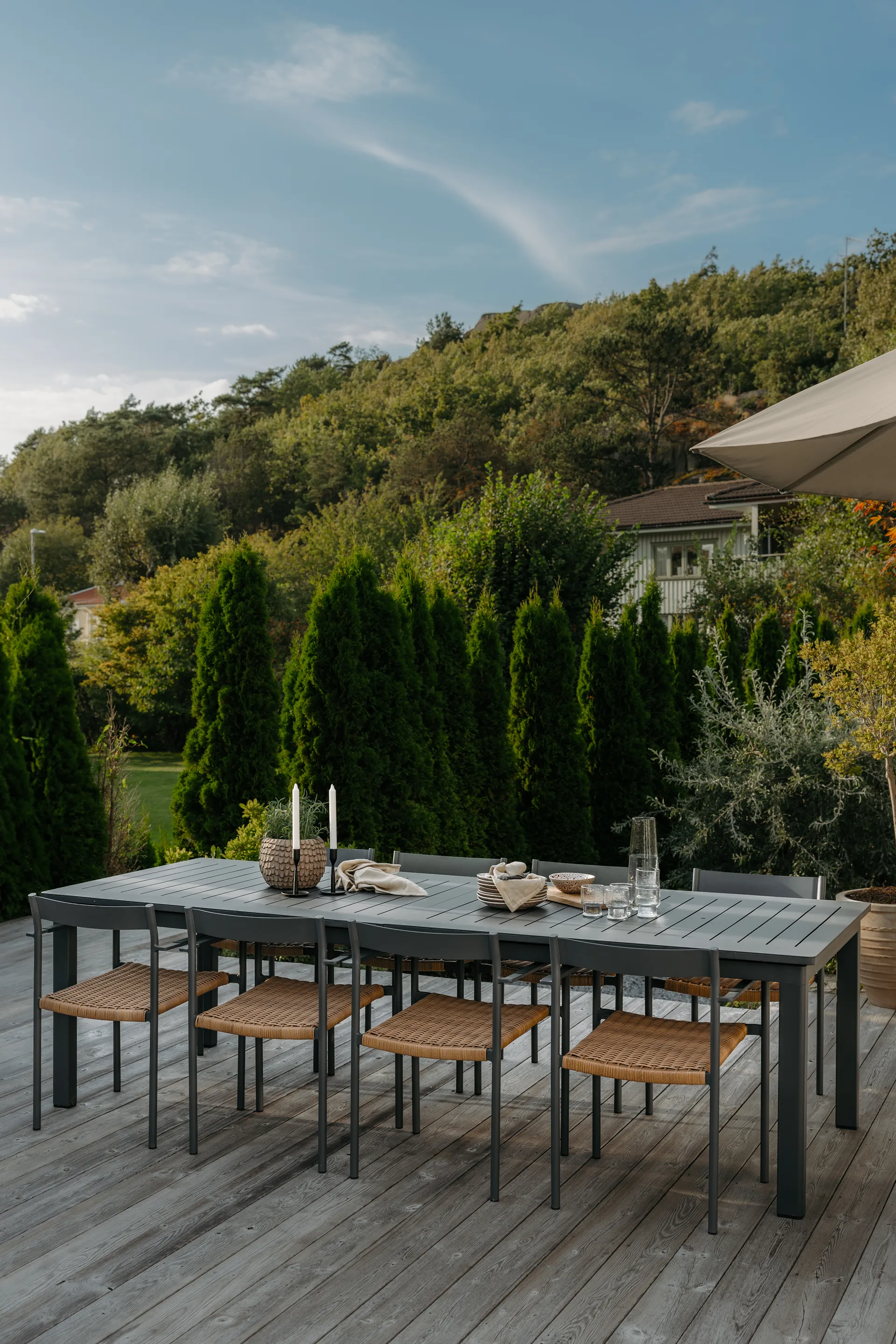 Sedia con braccioli DK, Anthracite Brafab