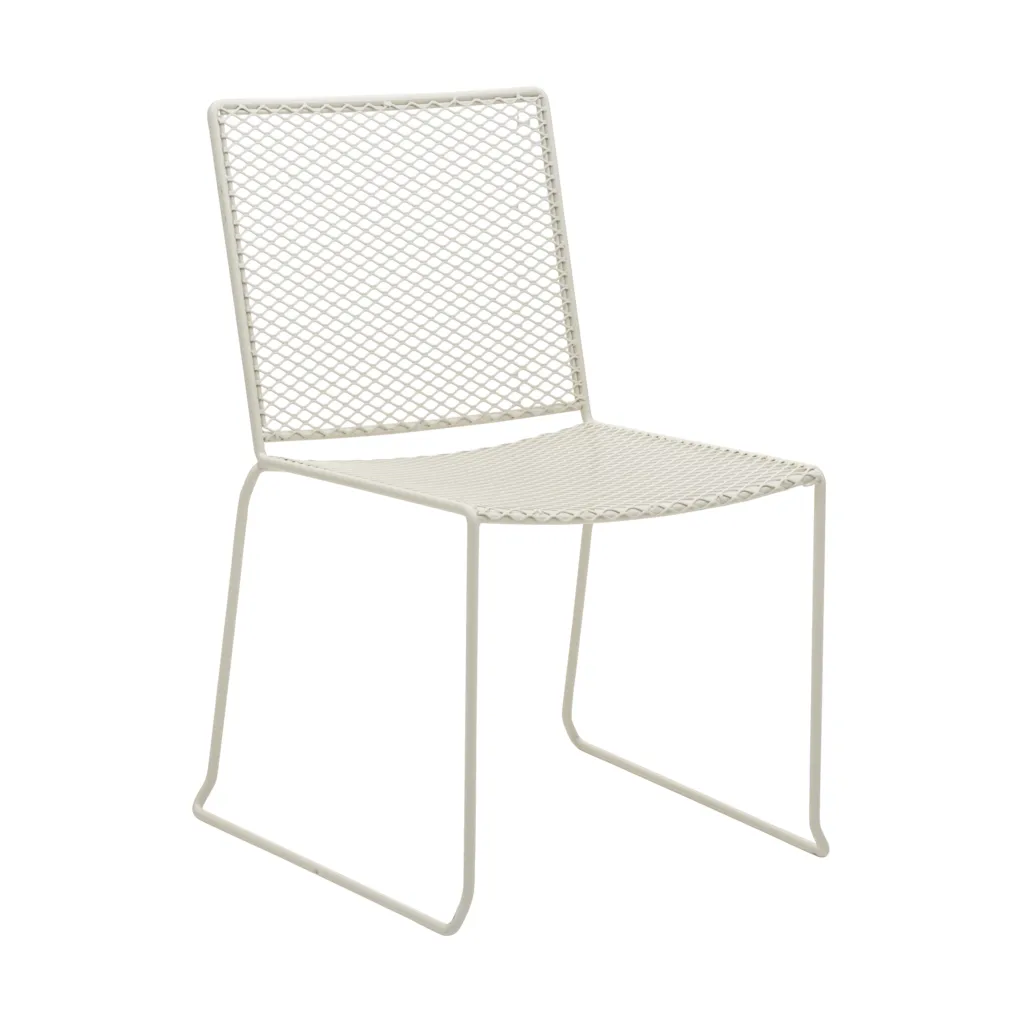 Sedia da pranzo Haru, Pearl white Brafab