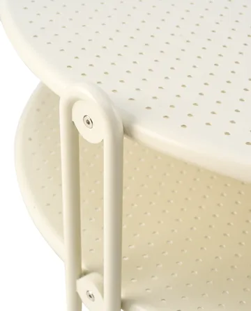 Tavolino Blixt - Pearl white, Ø85 cm - Brafab
