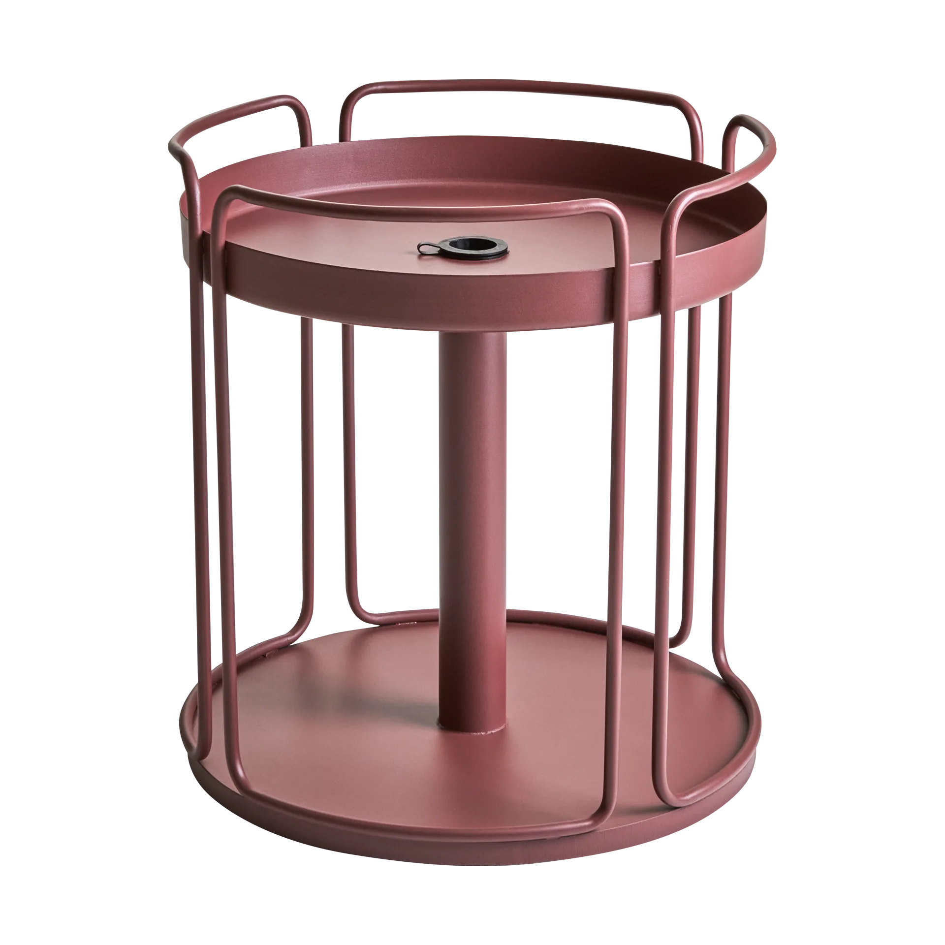 Tavolino e base per ombrellone Shady, Zin red Brafab